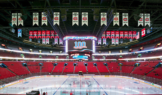 Montreal Canadiens 100 Year Anniversary - Inside of Bell Centre