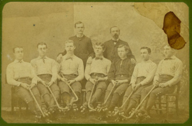 Roller Polo Team 1880s