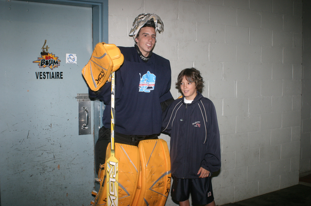 Fleury with the fans