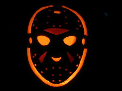 Goalie Mask Pumpkin - Friday the 13th