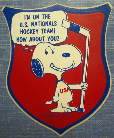 Snoopy Sticker supporting Team USA