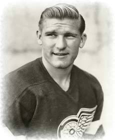 Johnny Wilson of the Detroit Red Wings 