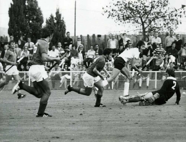 Field Hockey Action at 1st Hockey World Cup 1971 in Barcelona