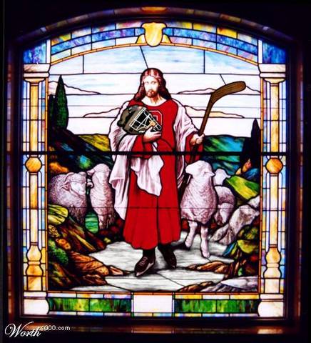 Jesus in Stained Glass
