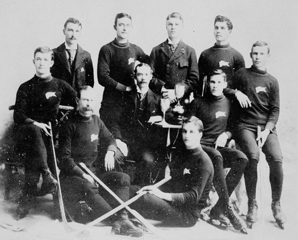 Winnipeg Victorias Ice Hockey Team in 1893