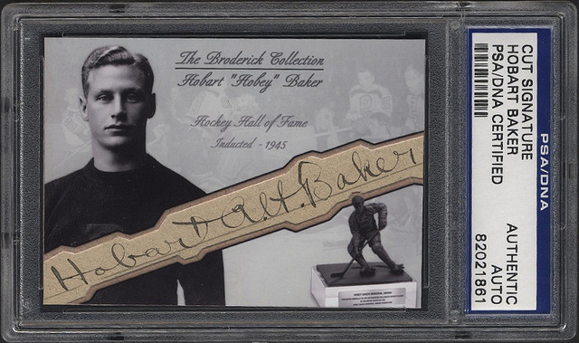 Hobey Baker Autographed Hockey Card