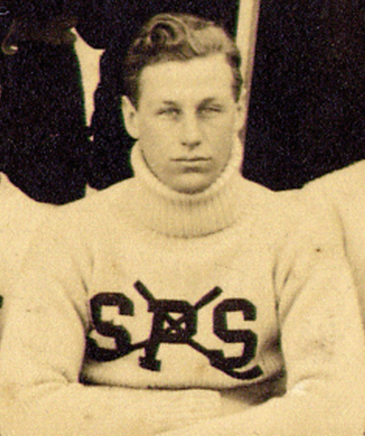 Hobey Baker with his St. Paul's School Ice Hockey Team in 1909