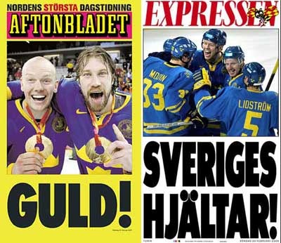 Sweden Magazine Covers for Gold Medal 