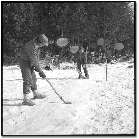 Moose Factory First Nations - Boys Playing Hockey