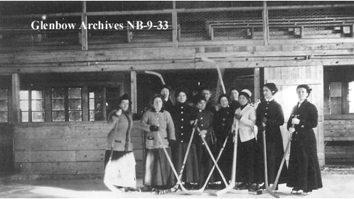 Ladies Ice Hockey Team - circa 1895 to 1905
