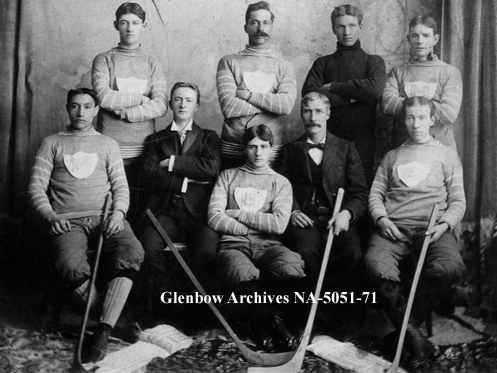 Fort Macleod Ice Hockey Team - circa 1896