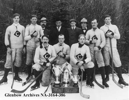 Canmore Ice Hockey Team - Champions - circa 1908