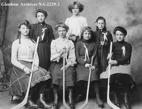 Girls High School Ice Hockey Team from Olds, Alberta