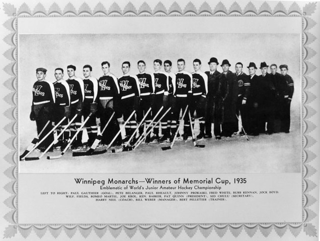 Winnipeg Monarchs - Memorial Cup Champions 1935
