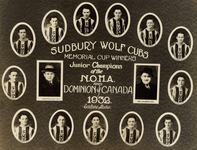 Sudbury Wolf Cubs - Memorial Cup Champions 1932