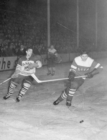 Penticton Vees - Team Canada vs Soviet Union in 1955