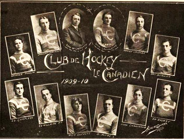 Canadiens 1st Ice Hockey Team - 1909-10