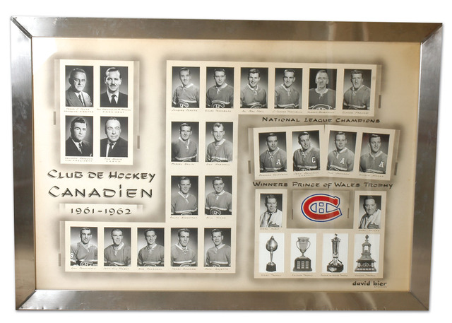 Montreal Canadiens Team Photo 1962