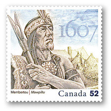 Mi'kmaq Grand Chief Henri Membertou - Canadian Stamp