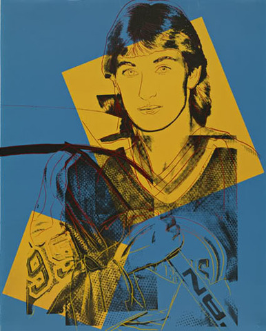 Andy Warhol Painting of Wayne Gretzky - 1984 -a