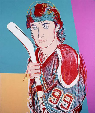 Andy Warhol Painting of Wayne Gretzky - 1984 -c