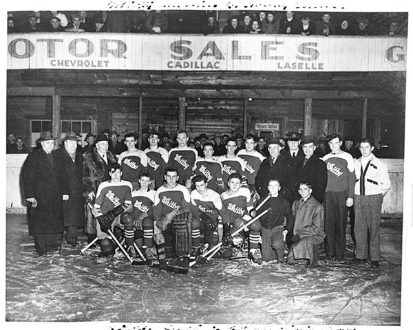 Whitby All Ontario Juvenile "B" Champion Hockey Team - 1945