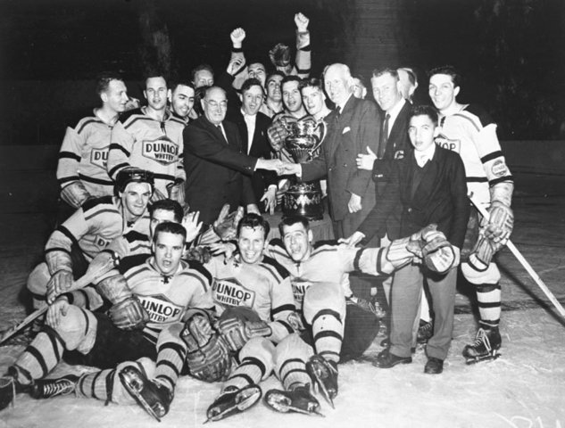 Whitby Dunlops - Allan Cup Champions - 1957   