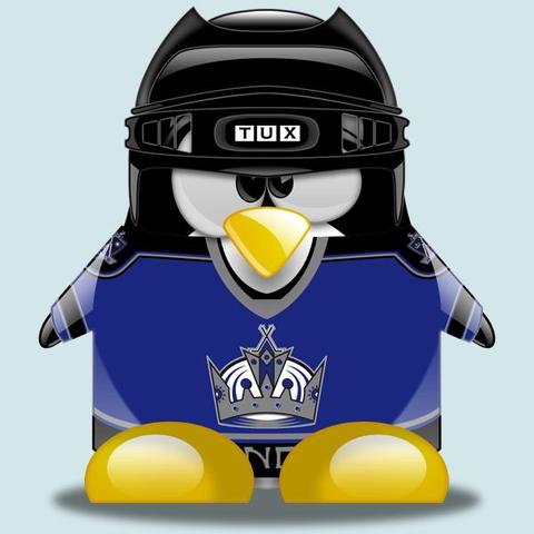 Penguin Playing Hockey 9