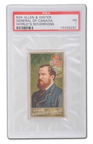 Lord Stanley - 1889 - Allen & Ginter's Cigarettes - Hockey Card