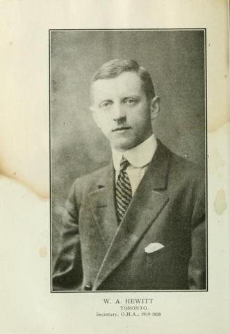 William A Hewitt - Ontario Hockey Association Secretary