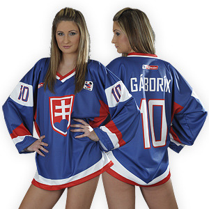 Hockey Goddess In a Marian Gaborik Jersey - Team Slovakia