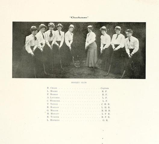 Belmont College Women's Field Hockey Team - 1906 - Chockataws