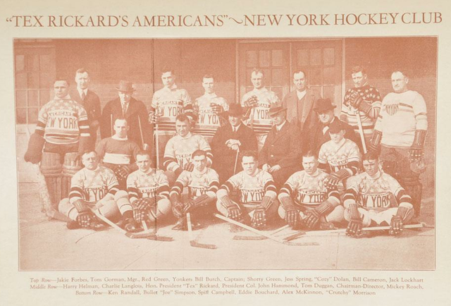 Ted Rickard's All-Star Americans - 1st Team to Play At MSG