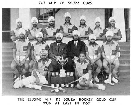 Sikh Union Hockey Team - M R De Souza Gold Cup Champions - 1959