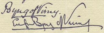 Lady Byng & Sir Julien Byng Autographs - 1926