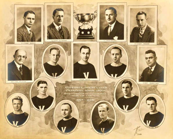 Victoria Hockey Club - Quebec Champions - 1928