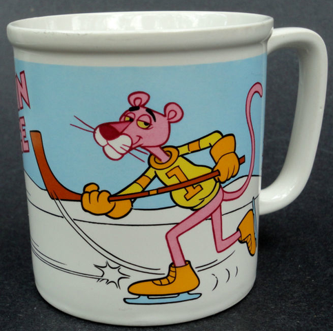 Pink Panther - Ice Hockey - Coffee Cup - 1982