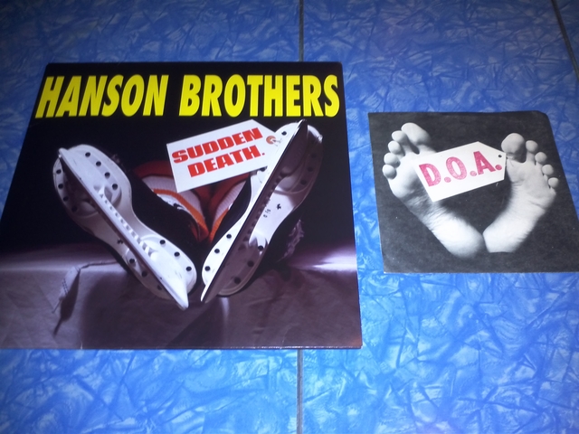 Hanson Brothers LP & D.O.A. 45 Record Covers 