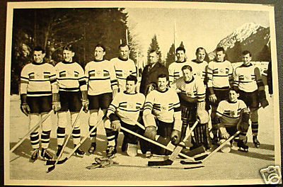 Hockey Card 1936 13 Gbr Team