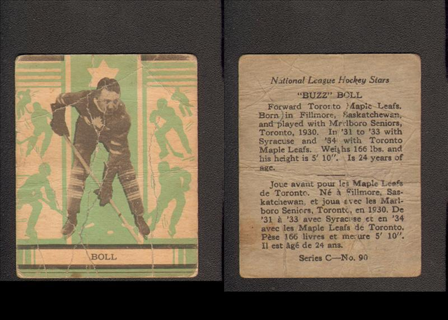 Hockey Card 1936  Buzz Boll