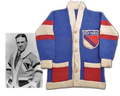 Leo Bourgault and his 1928 New York Rangers Sweater