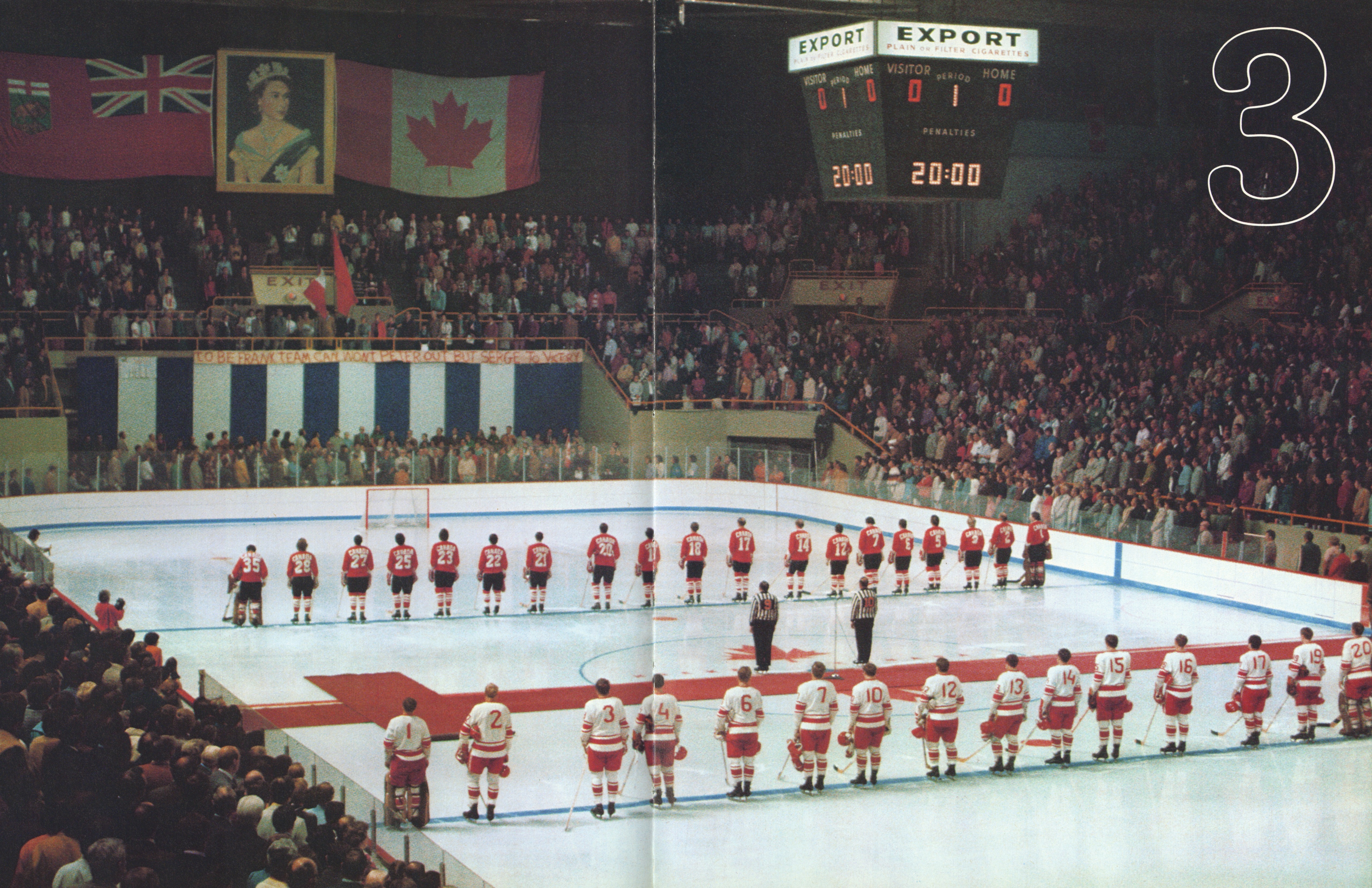 Summit Series - Game 3 - Winnipeg - Standing For National Anthem
