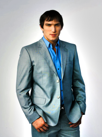 Alexander Ovechkin - Grey Pin Striped Suit - 2010