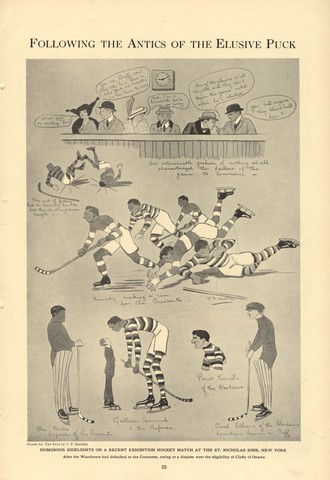 Ice Hockey Cartoon - 1914 - The Spur - USA