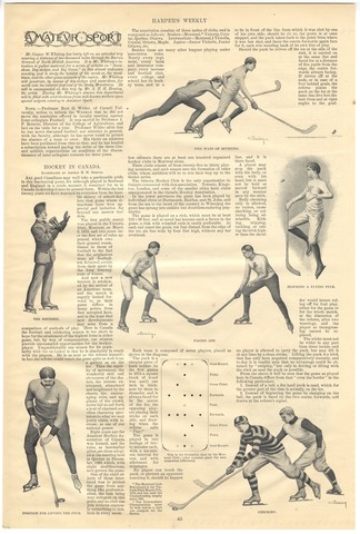 Hockey in Canada - Harpers Weekly - 1895
