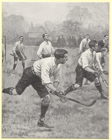 Field Hockey Game Action - Mens - 1904 - Print   