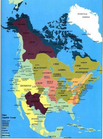 First Nations Map of North America 