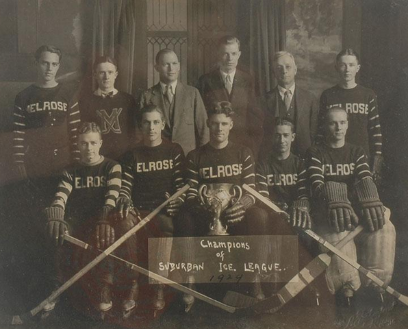Melrose Hockey Team - Suburban Ice League - Champions - 1929
