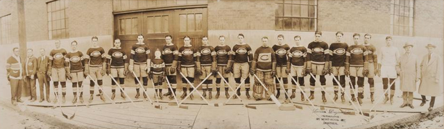 Montreal Canadiens Outside The Forum in Montreal - 1926