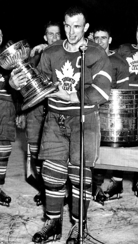 Teeder Kennedy Accepts The Stanley Cup - April 16, 1949